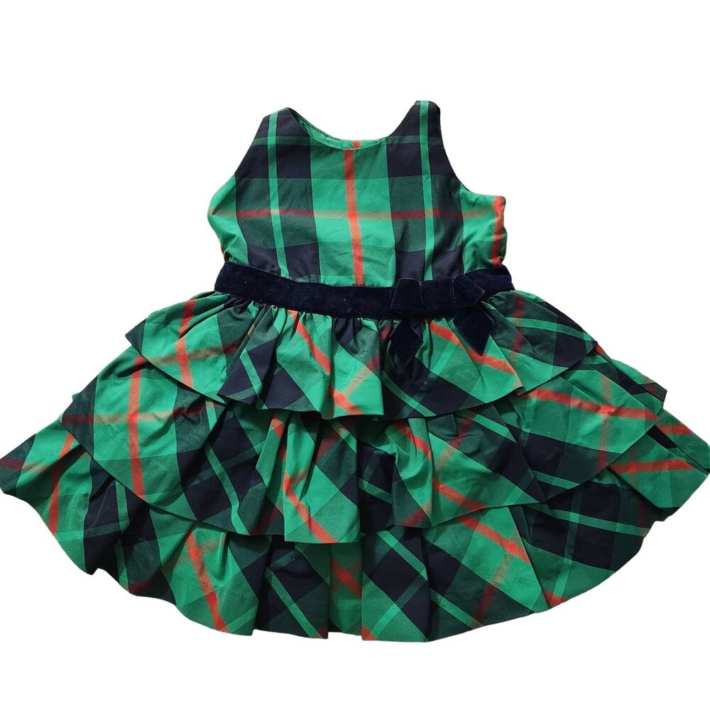 NWT Janie and Jack Size 3-6 Months Tiered Plaid Dress